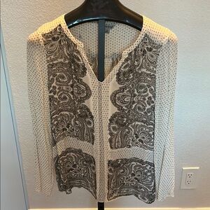 Lucky Brand Black and White Blouse